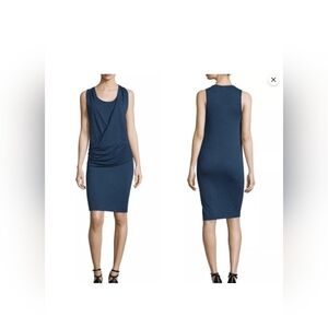 Elegant Blue Sleeveless Dress